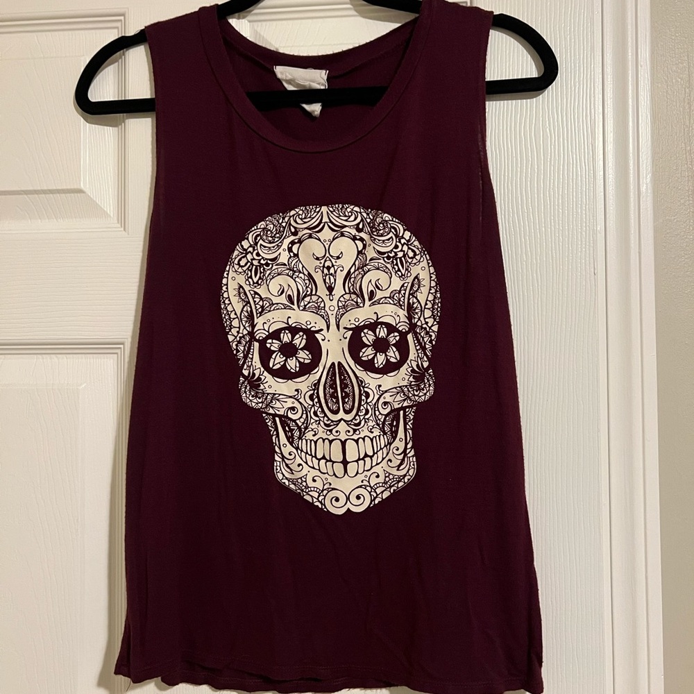 AMERICAN REBEL Sugar Skull Sleeveless Top